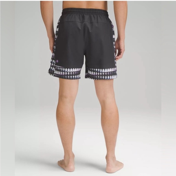 Lululemon Pool Short 7” Swimming Trunks M7BA4S GGRE Gray Purple Size Medium - Picture 3 of 8